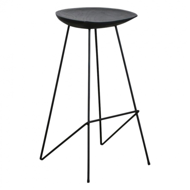 Tabouret \'Teak\' 77cm - Noir dans le groupe Meubles / Meubles d\'assise / Tabourets chez Reforma (STLO00035B)