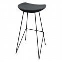 Tabouret \'Teak\' 77cm - Noir