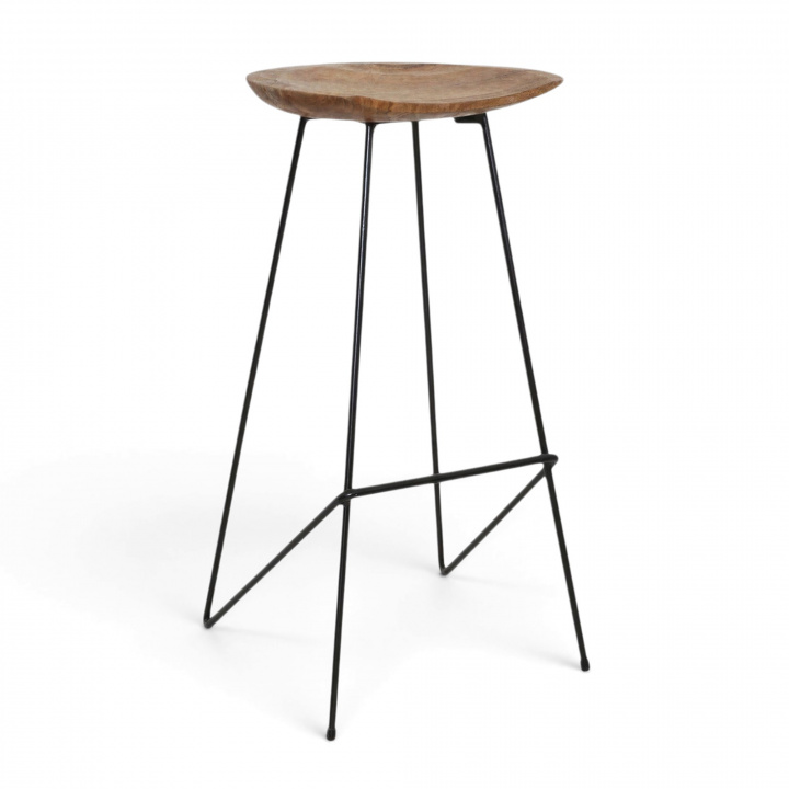 Tabouret \'Teak\' 77cm - Nature dans le groupe Outlet chez Reforma (STLO00035)