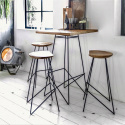 Tabouret \'Teak\' 77cm - Nature