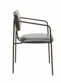 Fauteuil à accoudoirs \'Ebba\' - Gris foncé