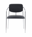 Fauteuil à accoudoirs \'Ebba\' - Noir/Argent