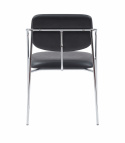 Fauteuil à accoudoirs \'Ebba\' - Noir/Argent