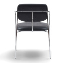 Fauteuil à accoudoirs \'Ebba\' - Noir/Argent