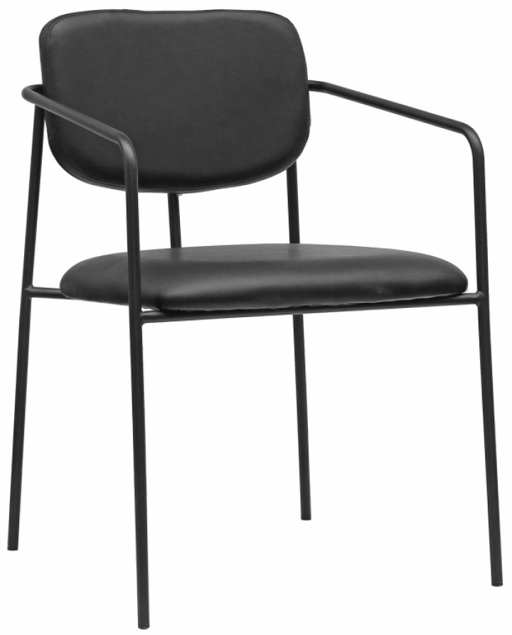 Fauteuil à accoudoirs \'Ebba\' - Noir dans le groupe Meubles / Meubles d\'assise / Chaises chez Reforma (SY-8581A)
