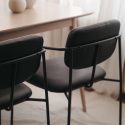 Fauteuil à accoudoirs \'Ebba\' - Noir