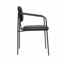 Fauteuil à accoudoirs \'Ebba\' - Noir