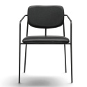 Fauteuil à accoudoirs \'Ebba\' - Noir