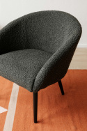 Fauteuil \'Puffy\' - Gris foncé/Teddy