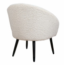 Fauteuil \'Puffy\' - Blanc/Teddy
