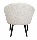 Fauteuil \'Puffy\' - Blanc/Teddy