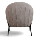 Fauteuil \'Gori\' - Beige/Bouclé