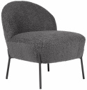 Fauteuil \'Gori\' - Gris foncé/Teddy