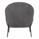 Fauteuil \'Gori\' - Gris fonc&eacute;/Teddy