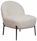 Fauteuil \'Gori\' - Blanc/Teddy