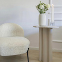 Fauteuil \'Gori\' - Blanc/Teddy