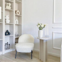 Fauteuil \'Gori\' - Blanc/Teddy
