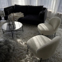 Fauteuil \'Gori\' - Blanc/Teddy
