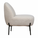 Fauteuil \'Gori\' - Blanc/Teddy