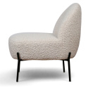 Fauteuil \'Gori\' - Blanc/Teddy