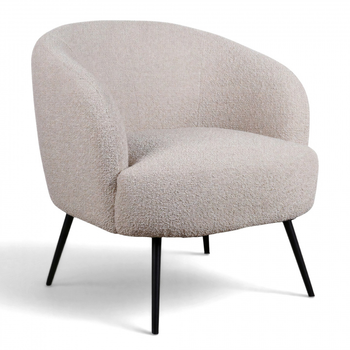 Fauteuil \'Capri\' - Beige/Bouclé dans le groupe Meubles / Meubles d\'assise / Fauteuils chez Reforma (T8047-boucle-beige)