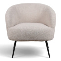 Fauteuil \'Capri\' - Beige/Bouclé
