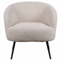 Fauteuil \'Capri\' - Beige/Bouclé