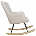 Rocking chair \'Como\' - Blanc/Teddy