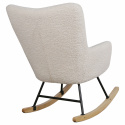 Rocking chair \'Como\' - Blanc/Teddy