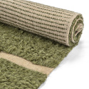 Tapis Rya \' Kiberg Handwoven Wool\' - Vert