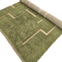 Tapis Rya \' Kiberg Handwoven Wool\' - Vert