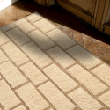Tapis Rya \'Leknes Laine Tissée à la Main\' - Beige