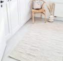 Tapis en laine \'Dhurry\' 70x200cm - Naturel
