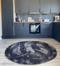 Tapis rond \'Aranga Super Soft\' 120cm - Anthracite