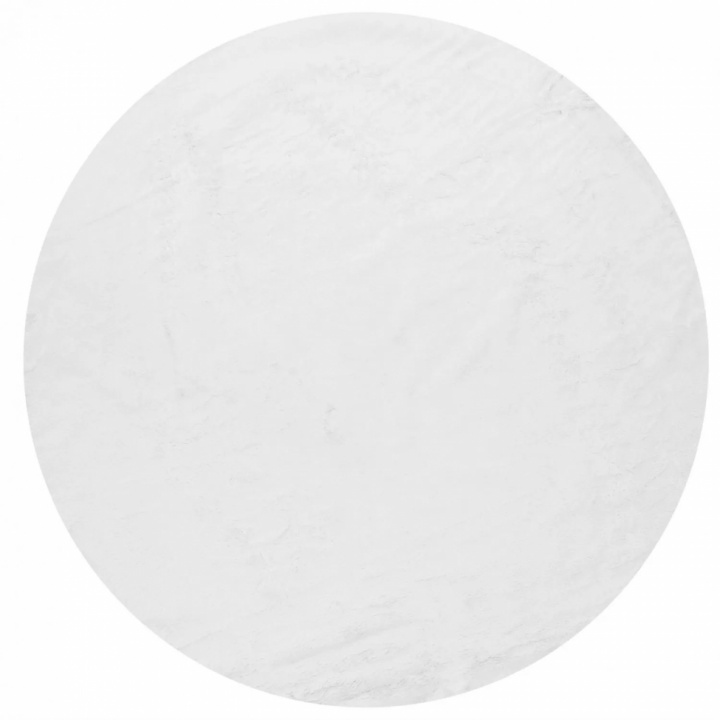 Tapis rond \'Aranga Super Soft\' 120cm - Blanc dans le groupe Chambres / Salon chez Reforma (V10165218)