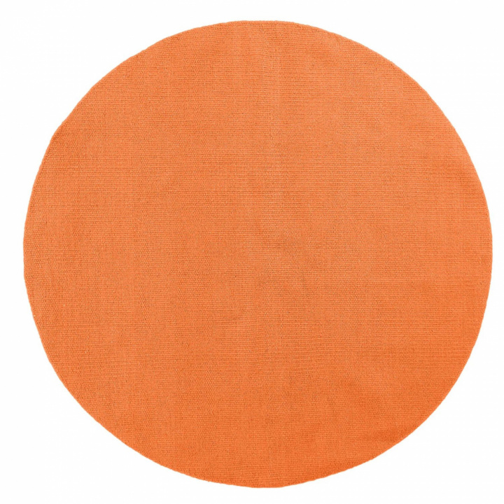 Tapis rond \'Hamilton\' 120cm - Écorce d\'orange dans le groupe Décoration / Tapis / Tapis en laine chez Reforma (V10167826)