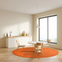 Tapis rond \'Hamilton\' 240cm - Écorce d\'orange