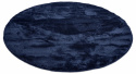 Tapis rond \'Aranga Super Soft\' 160cm - Bleu foncé