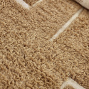 Tapis Rya \'Laine tissée à la main Kiberg\' - Beige