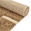 Tapis Rya \'Laine tissée à la main Kiberg\' - Beige