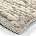 Tapis en laine tressée « Talvia » - Naturel