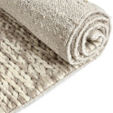 Tapis en laine tressée « Talvia » - Naturel