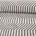 Tapis en laine \'Larkana\' - Marron/blanc