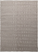 Tapis en laine \'Larkana\' - Marron/blanc