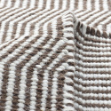 Tapis en laine \'Larkana\' - Marron/blanc