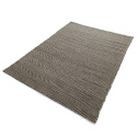 Tapis en laine \'Larkana\' - Beige/noir