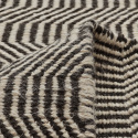 Tapis en laine \'Larkana\' - Beige/noir