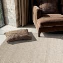 Tapis en laine \'Larkana\' - Beige/blanc