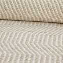 Tapis en laine \'Larkana\' - Beige/blanc