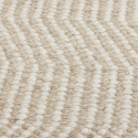 Tapis en laine \'Larkana\' - Beige/blanc